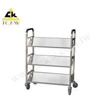 Three-shelved Stainless Steel Book Trolley(TR-01S) 